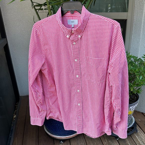 JACK SPADE BLEEKER STREET Men's Red & White Check Shirt - XXL - Picture 1 of 8
